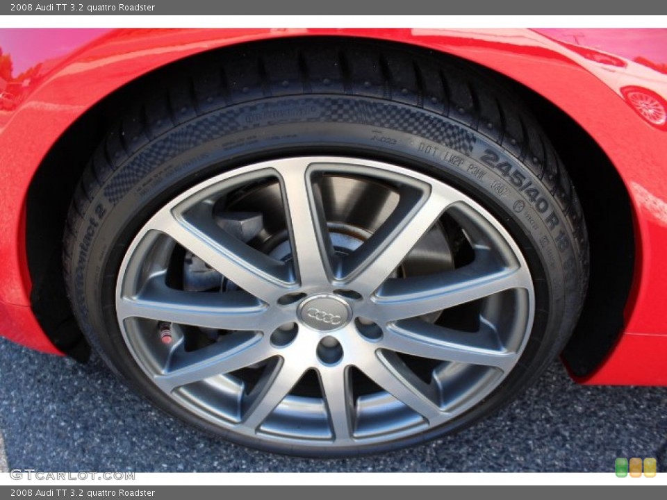 2008 Audi TT 3.2 quattro Roadster Wheel and Tire Photo #70653232