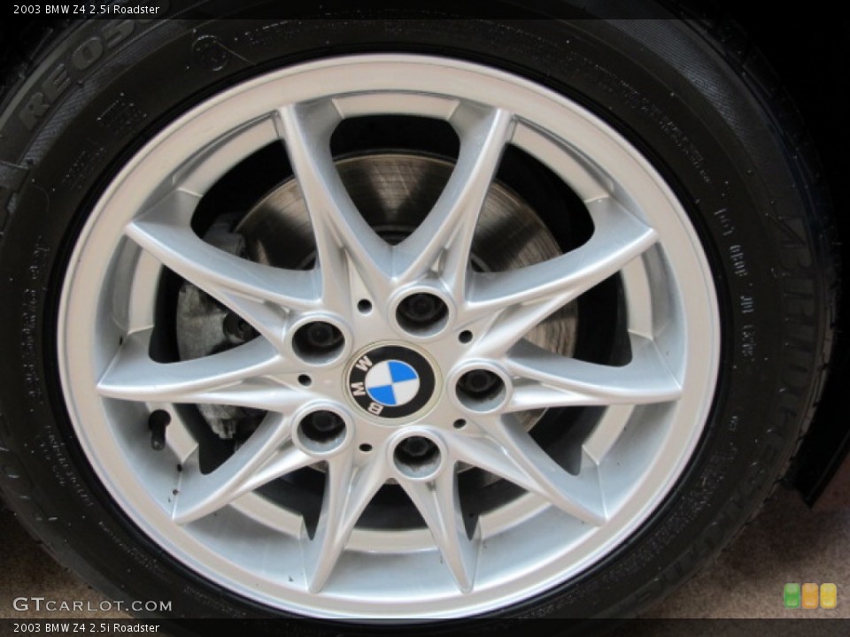 2003 BMW Z4 2.5i Roadster Wheel and Tire Photo #70665490