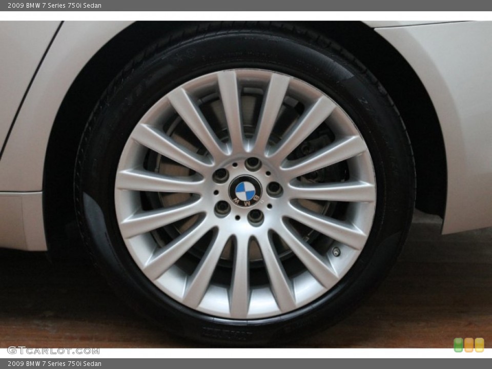 2009 BMW 7 Series 750i Sedan Wheel and Tire Photo #70698632