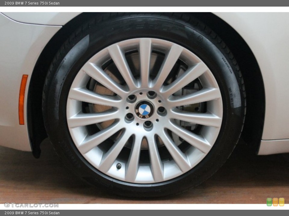 2009 BMW 7 Series 750i Sedan Wheel and Tire Photo #70698641