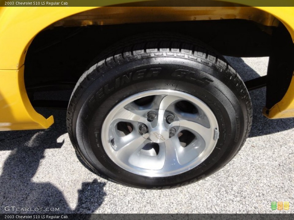 2003 Chevrolet S10 LS Regular Cab Wheel and Tire Photo #70700750