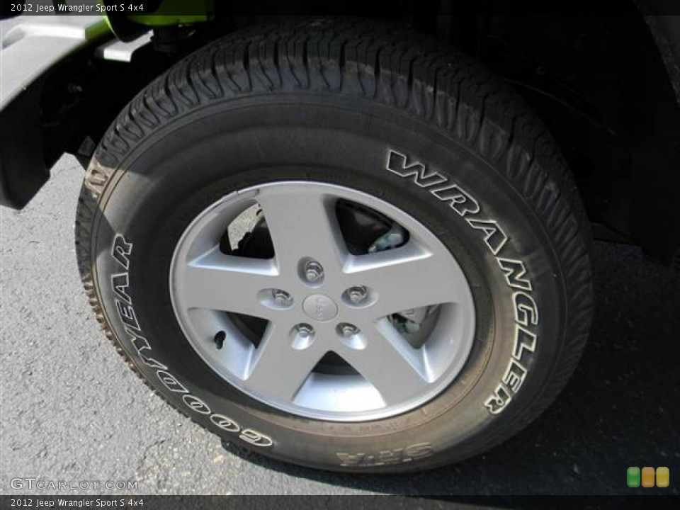 2012 Jeep Wrangler Sport S 4x4 Wheel and Tire Photo #70705814