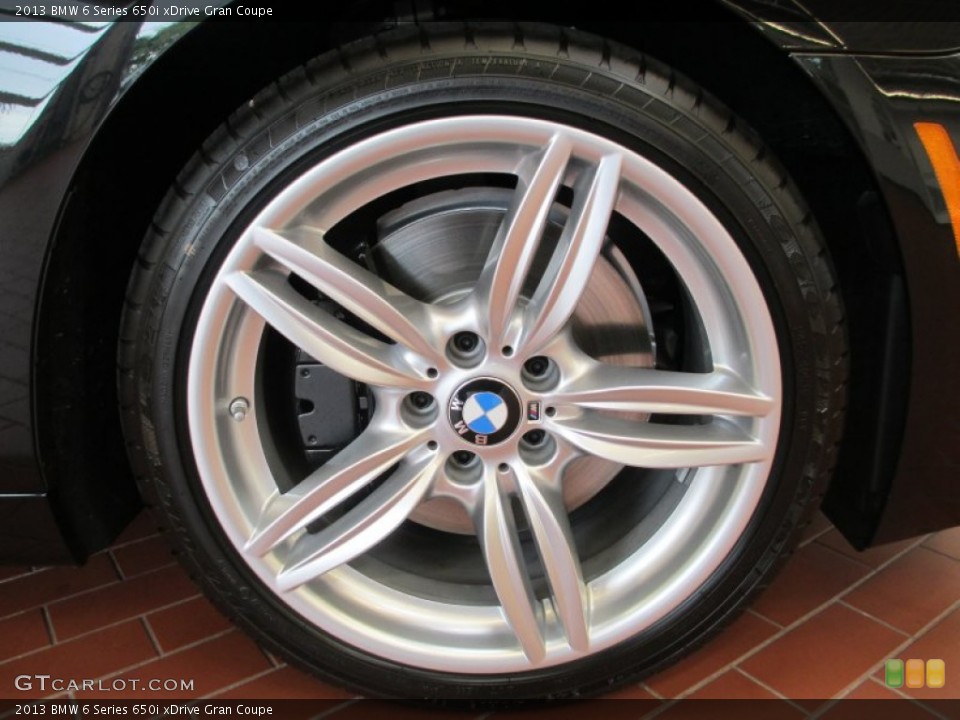 2013 BMW 6 Series 650i xDrive Gran Coupe Wheel and Tire Photo #70714394