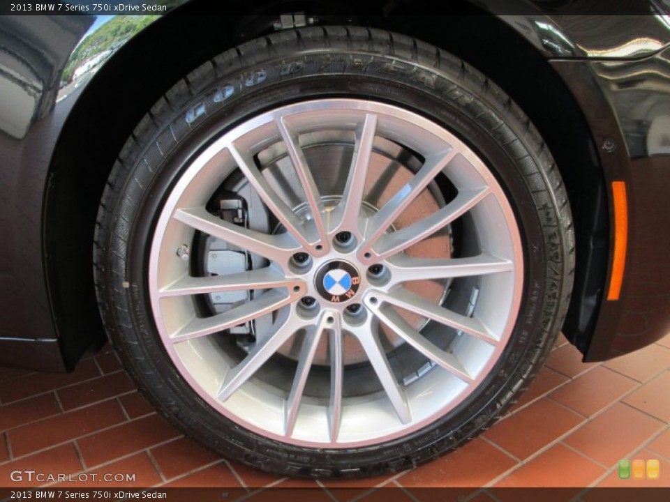 2013 BMW 7 Series 750i xDrive Sedan Wheel and Tire Photo #70715275