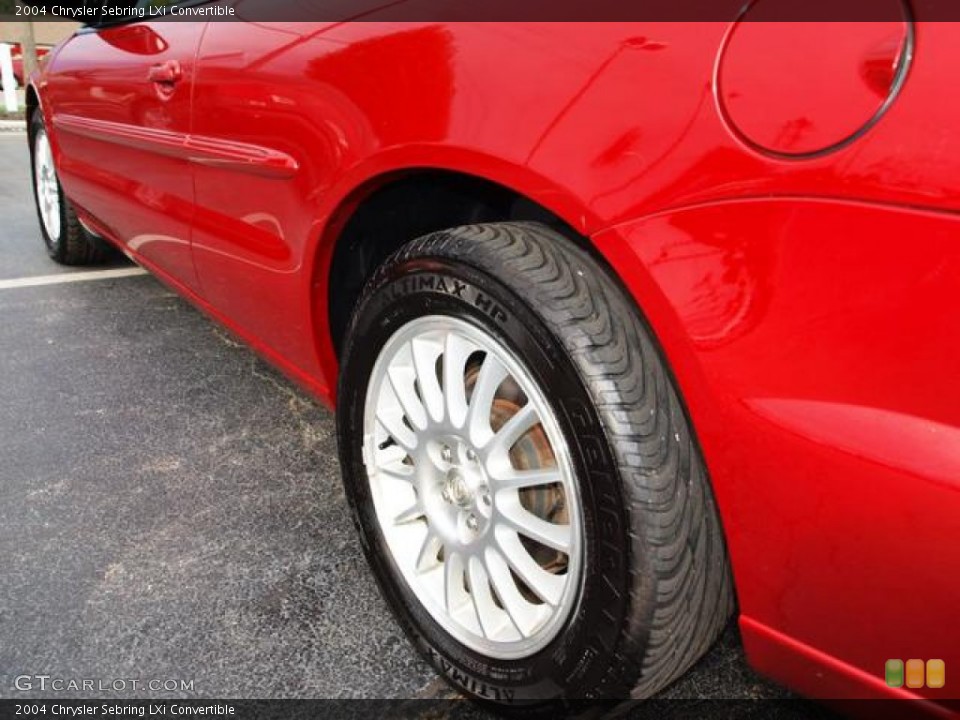 2004 Chrysler Sebring LXi Convertible Wheel and Tire Photo #70716627