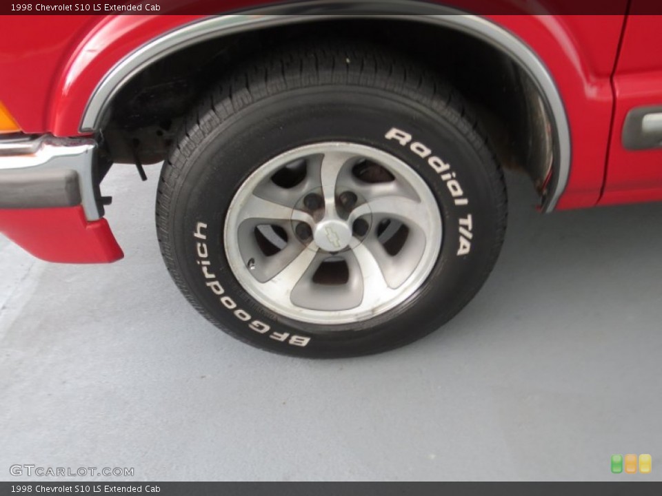 1998 Chevrolet S10 LS Extended Cab Wheel and Tire Photo #70726001