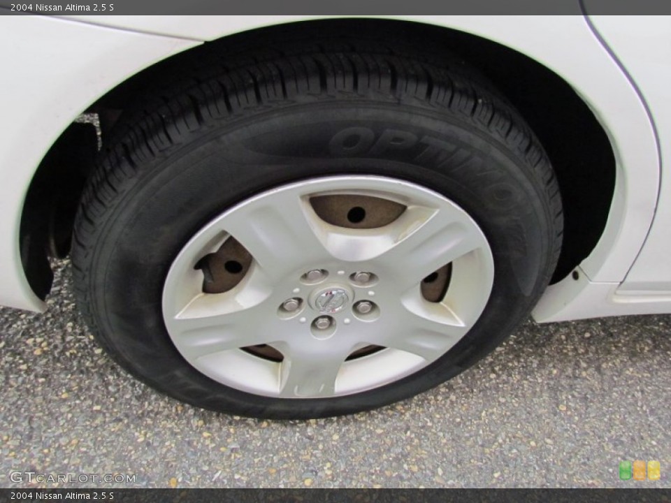 2004 Nissan Altima 2.5 S Wheel and Tire Photo #70727965