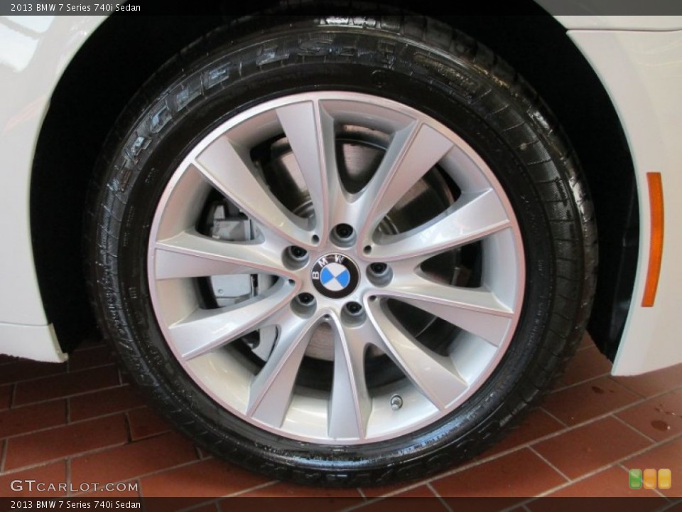 2013 BMW 7 Series 740i Sedan Wheel and Tire Photo #70793552