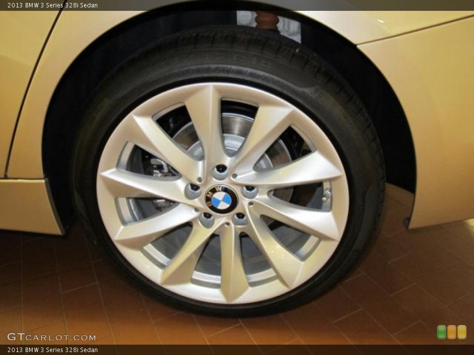2013 BMW 3 Series 328i Sedan Wheel and Tire Photo #70799903