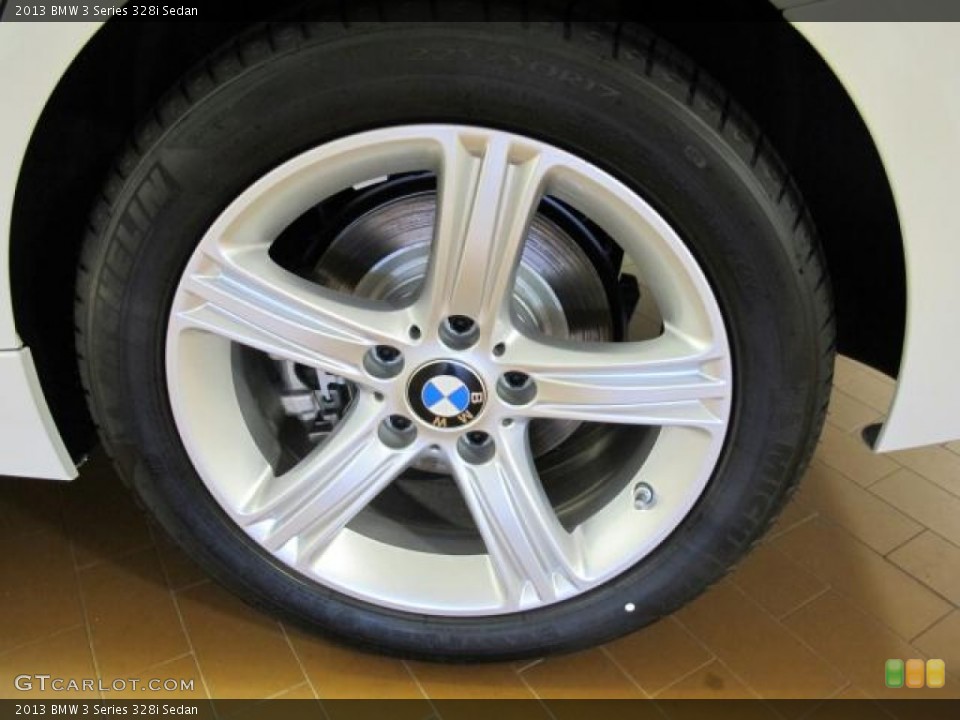 2013 BMW 3 Series 328i Sedan Wheel and Tire Photo #70800506