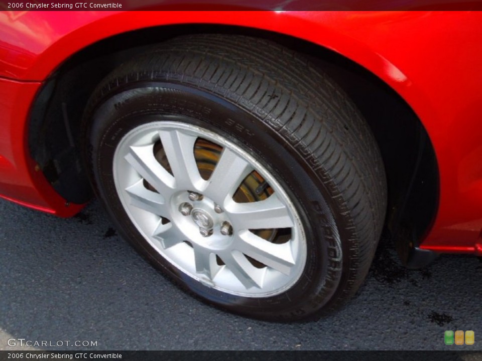 2006 Chrysler Sebring GTC Convertible Wheel and Tire Photo #70832805