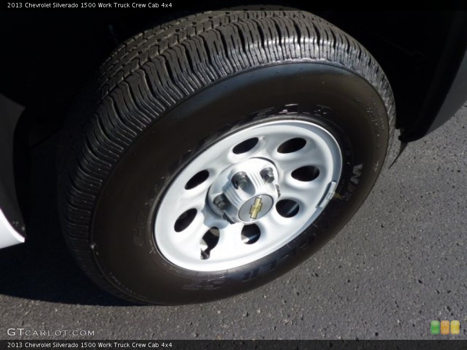 2013 Chevrolet Silverado 1500 Work Truck Crew Cab 4x4 Wheel and Tire Photo #70837524