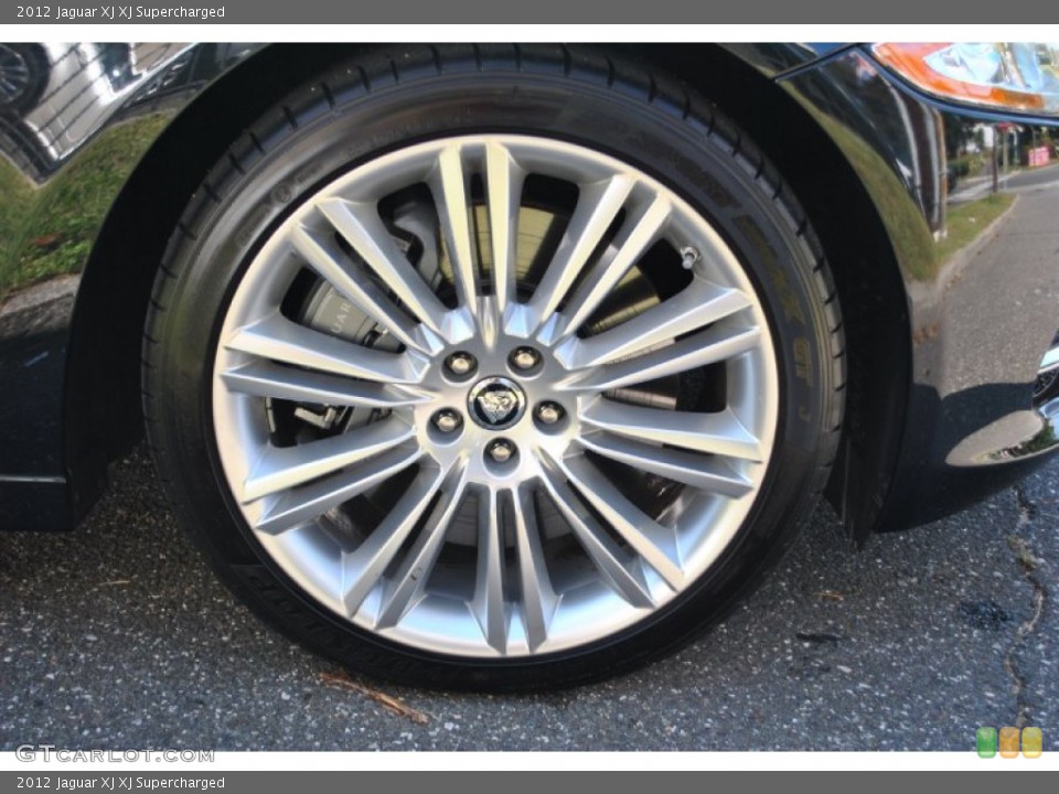 2012 Jaguar XJ XJ Supercharged Wheel and Tire Photo #70840314