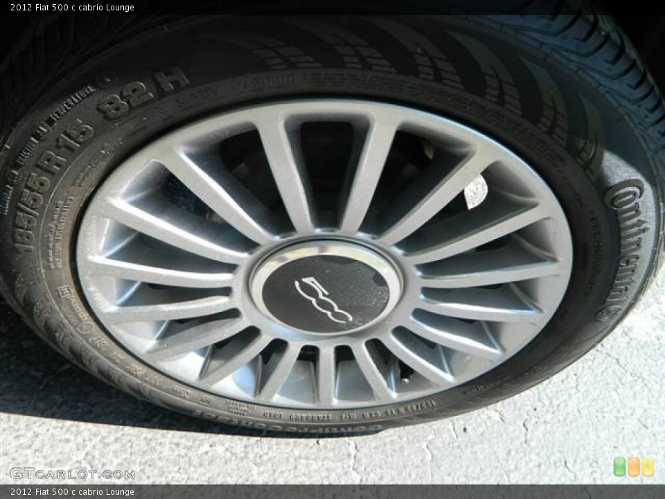 2012 Fiat 500 c cabrio Lounge Wheel and Tire Photo #70842606