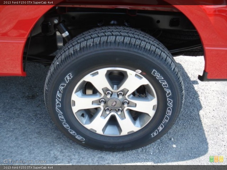 2013 Ford F150 STX SuperCab 4x4 Wheel and Tire Photo #70843635