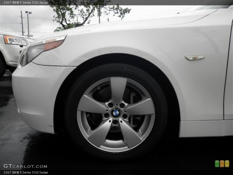 2007 BMW 5 Series 530i Sedan Wheel and Tire Photo #70860243