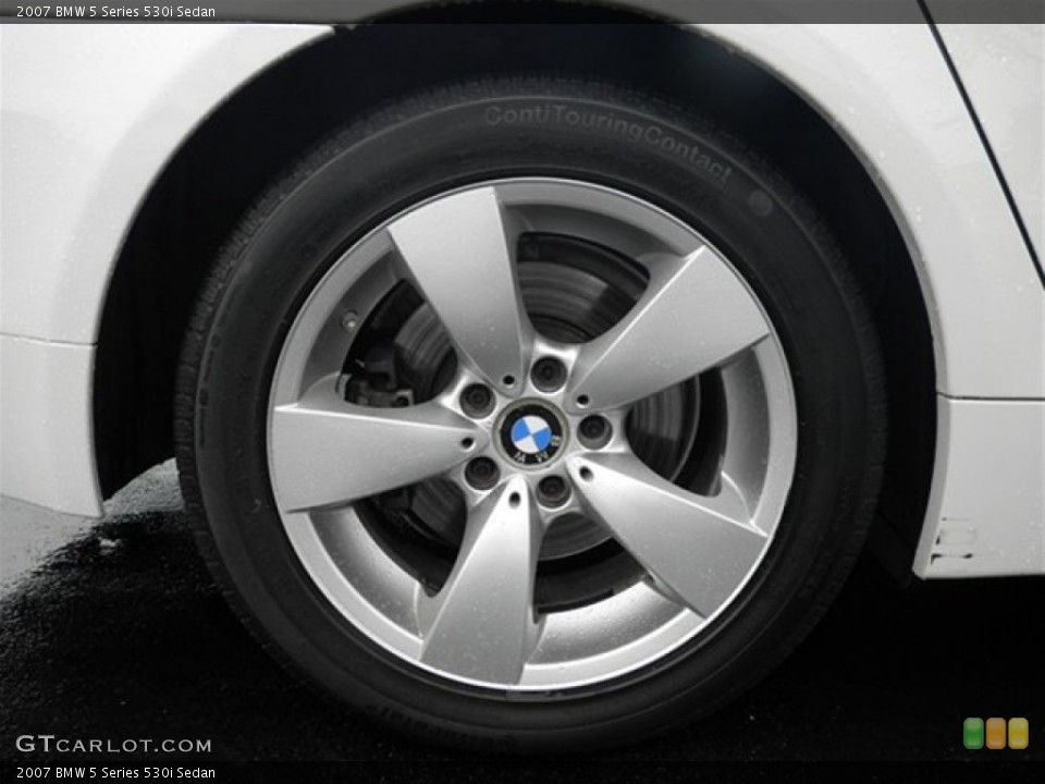 2007 BMW 5 Series 530i Sedan Wheel and Tire Photo #70860486