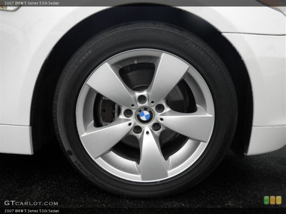 2007 BMW 5 Series 530i Sedan Wheel and Tire Photo #70860495
