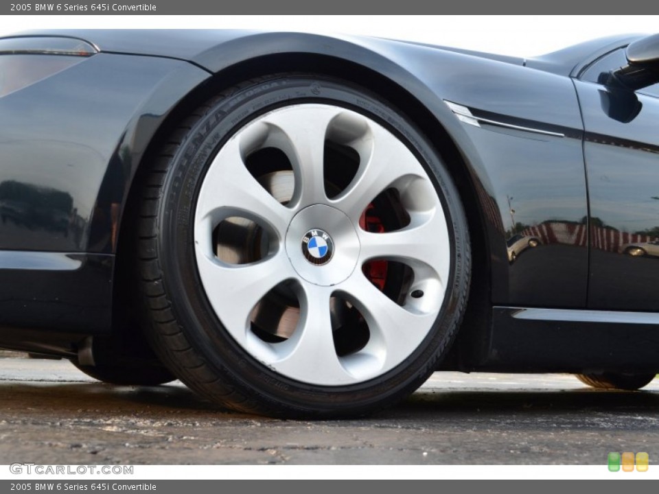2005 BMW 6 Series 645i Convertible Wheel and Tire Photo #70887013