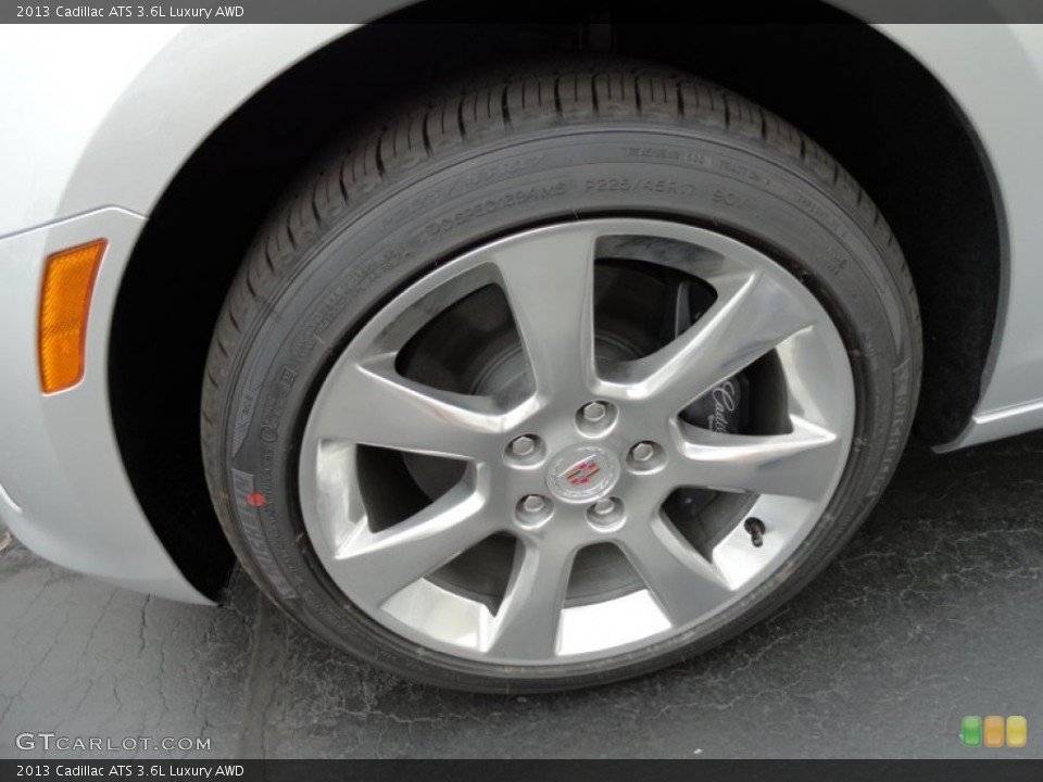 2013 Cadillac ATS 3.6L Luxury AWD Wheel and Tire Photo #70932565