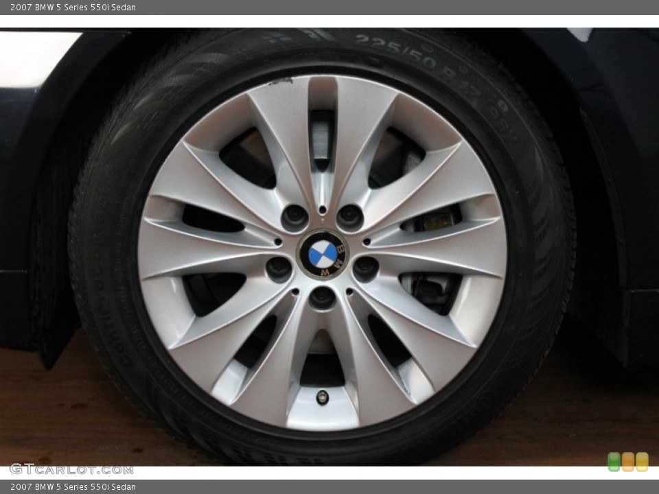 2007 BMW 5 Series 550i Sedan Wheel and Tire Photo #70969386