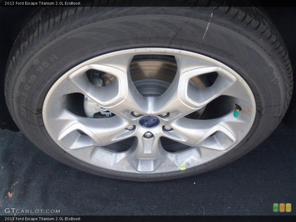 2013 Ford Escape Titanium 2.0L EcoBoost Wheel and Tire Photo #70978180