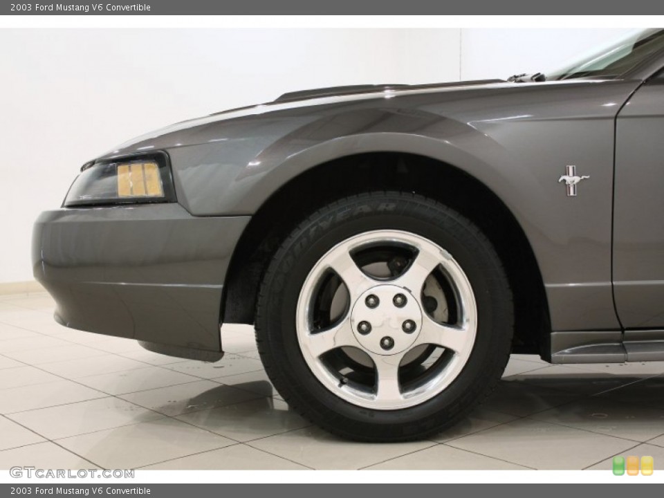 2003 Ford Mustang V6 Convertible Wheel and Tire Photo #70997321