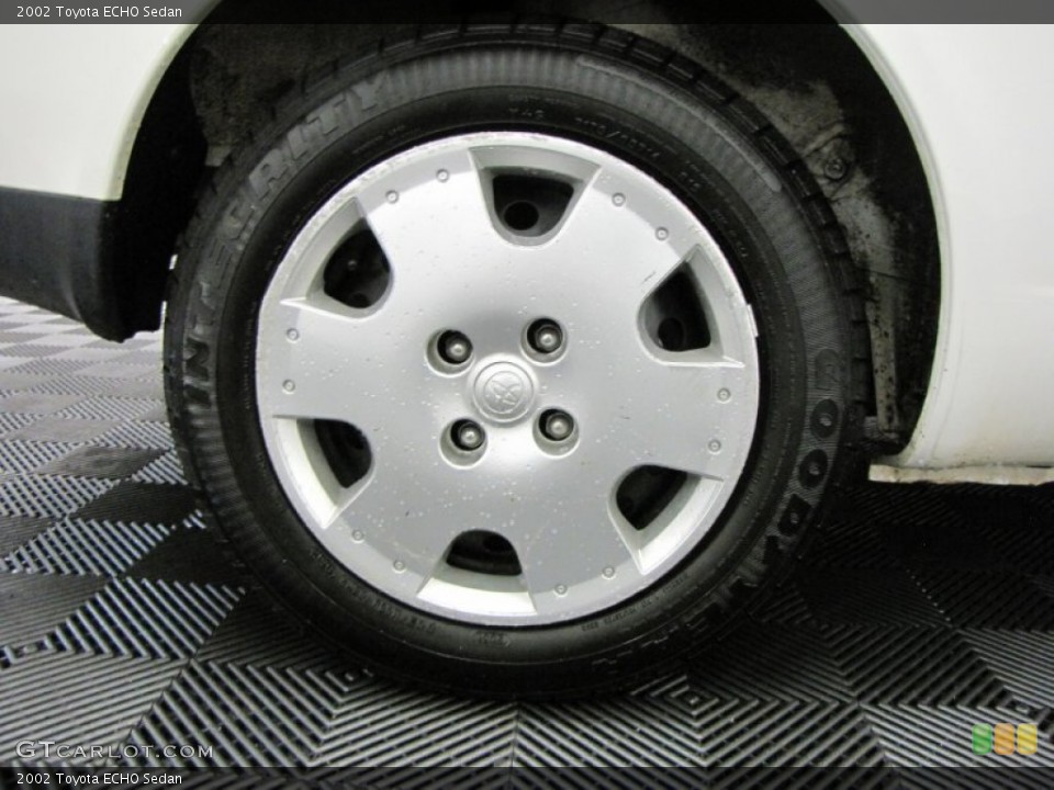 2002 Toyota ECHO Sedan Wheel and Tire Photo #71006513