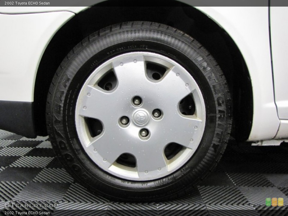 2002 Toyota ECHO Sedan Wheel and Tire Photo #71006519