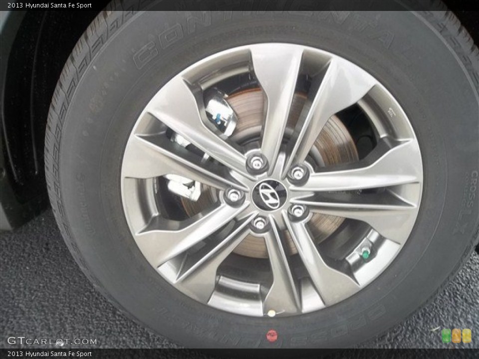 2013 Hyundai Santa Fe Sport Wheel and Tire Photo #71026346