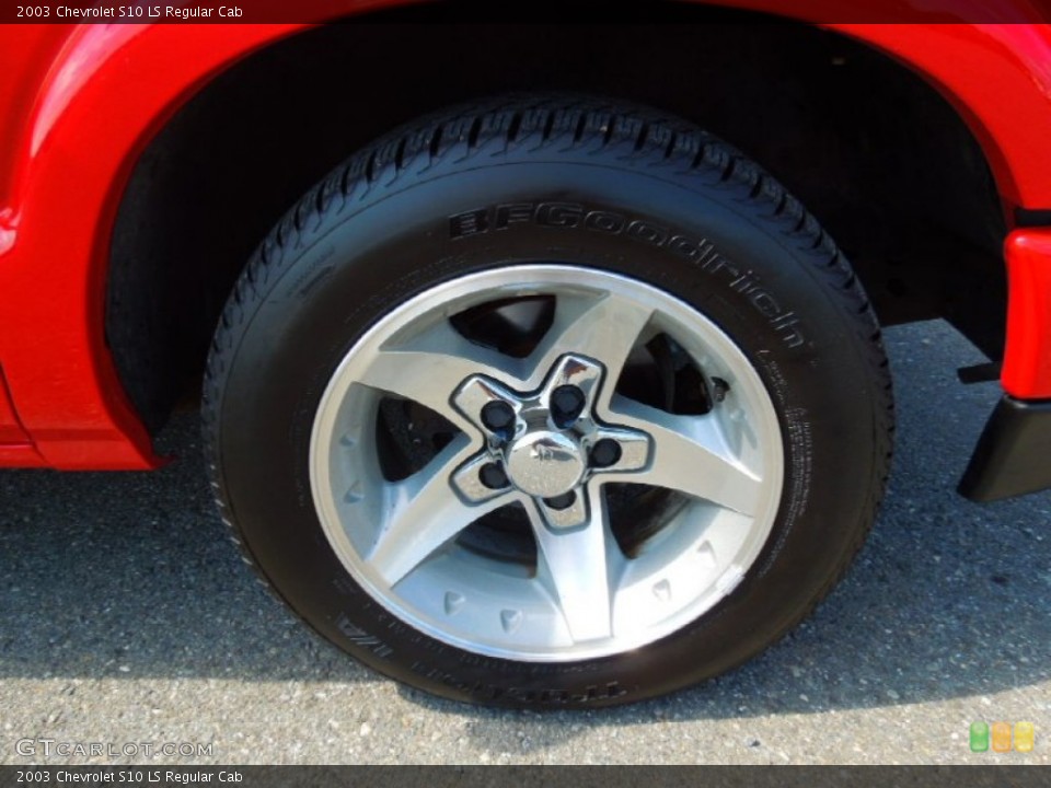 2003 Chevrolet S10 LS Regular Cab Wheel and Tire Photo #71059331