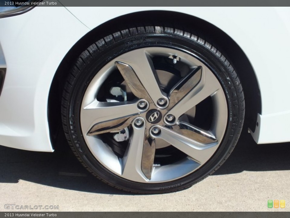 2013 Hyundai Veloster Turbo Wheel and Tire Photo #71072029