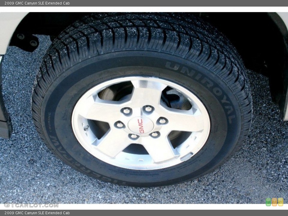 2009 GMC Canyon SLE Extended Cab Wheel and Tire Photo #71077648