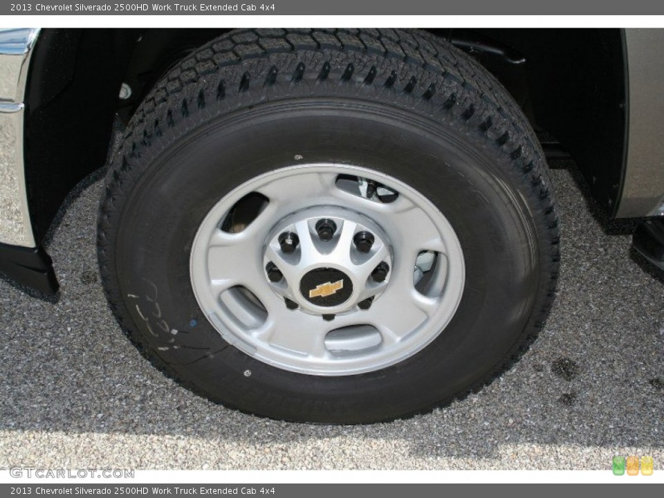 2013 Chevrolet Silverado 2500HD Work Truck Extended Cab 4x4 Wheel and Tire Photo #71078947