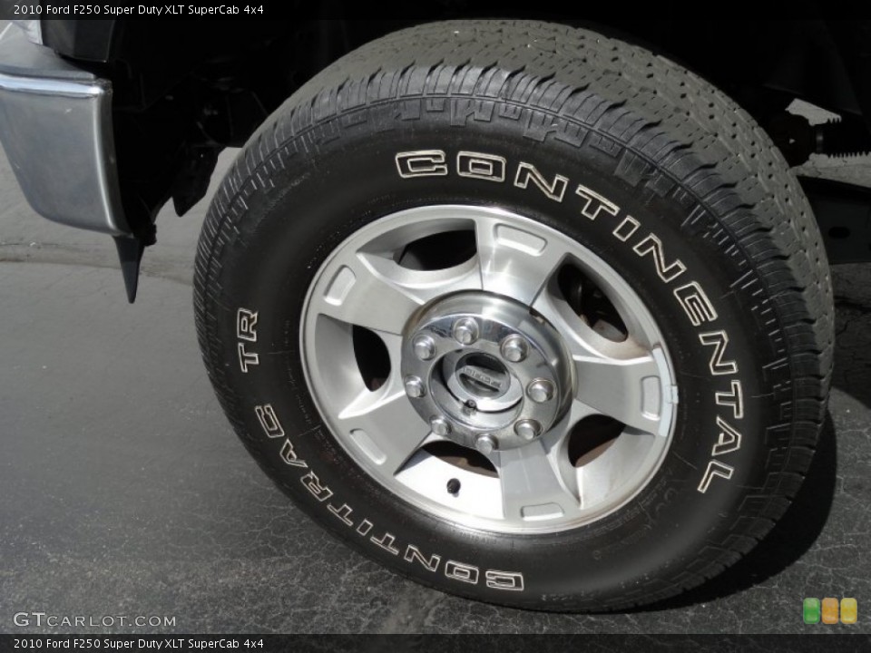 2010 Ford F250 Super Duty XLT SuperCab 4x4 Wheel and Tire Photo #71081506