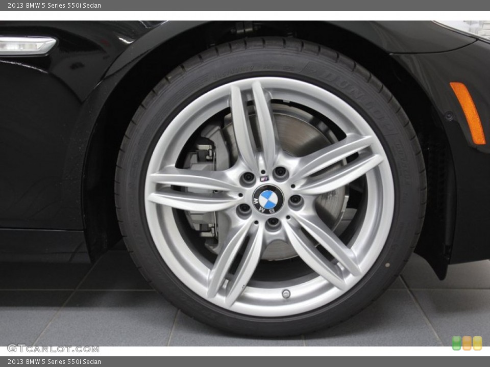 2013 BMW 5 Series 550i Sedan Wheel and Tire Photo #71092894