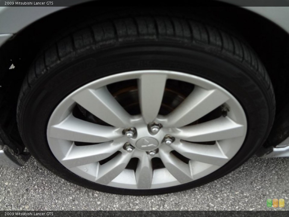 2009 Mitsubishi Lancer GTS Wheel and Tire Photo #71118728