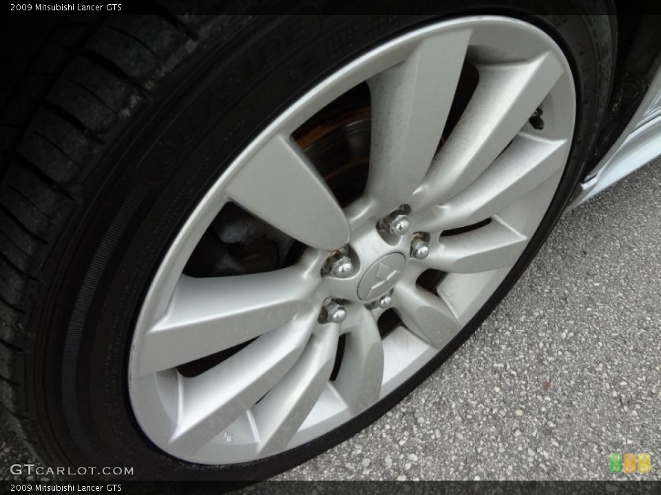 2009 Mitsubishi Lancer GTS Wheel and Tire Photo #71118737