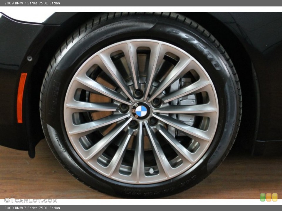 2009 BMW 7 Series 750Li Sedan Wheel and Tire Photo #71136945