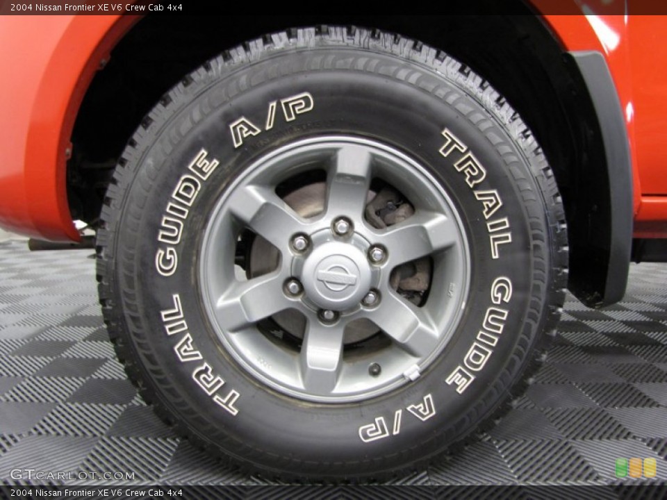 2004 Nissan Frontier XE V6 Crew Cab 4x4 Wheel and Tire Photo #71153637
