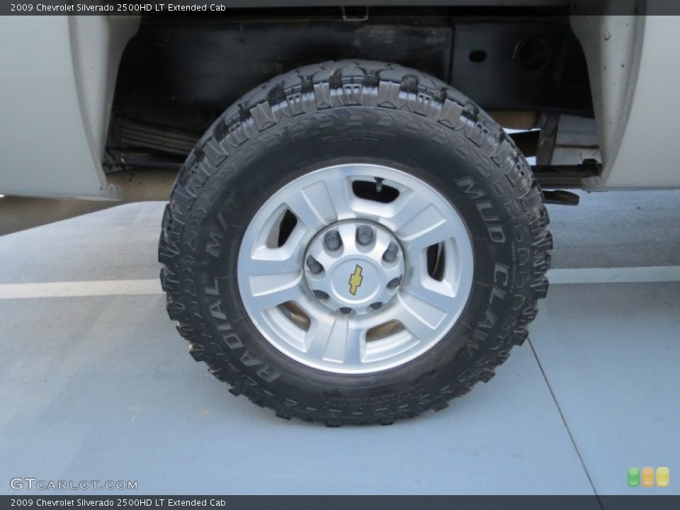 2009 Chevrolet Silverado 2500HD LT Extended Cab Wheel and Tire Photo #71186836