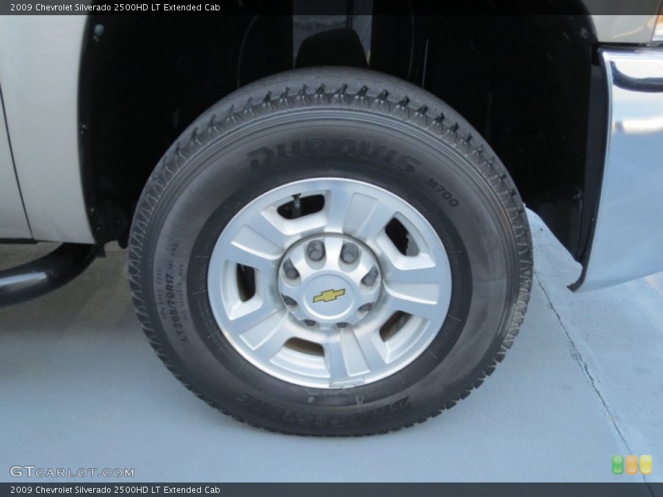 2009 Chevrolet Silverado 2500HD LT Extended Cab Wheel and Tire Photo #71186842
