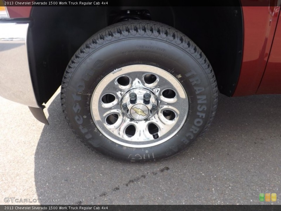 2013 Chevrolet Silverado 1500 Work Truck Regular Cab 4x4 Wheel and Tire Photo #71189932