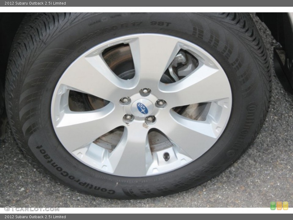 2012 Subaru Outback 2.5i Limited Wheel and Tire Photo #71221282