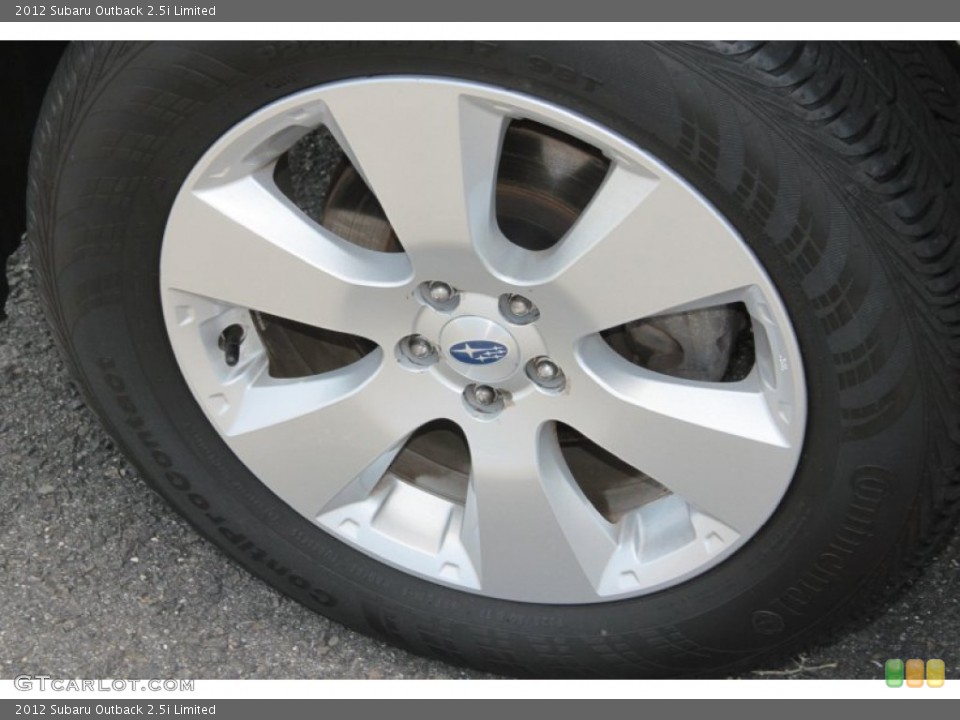 2012 Subaru Outback 2.5i Limited Wheel and Tire Photo #71221288