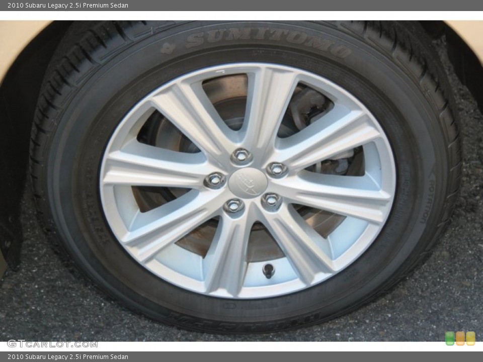 2010 Subaru Legacy 2.5i Premium Sedan Wheel and Tire Photo #71221897