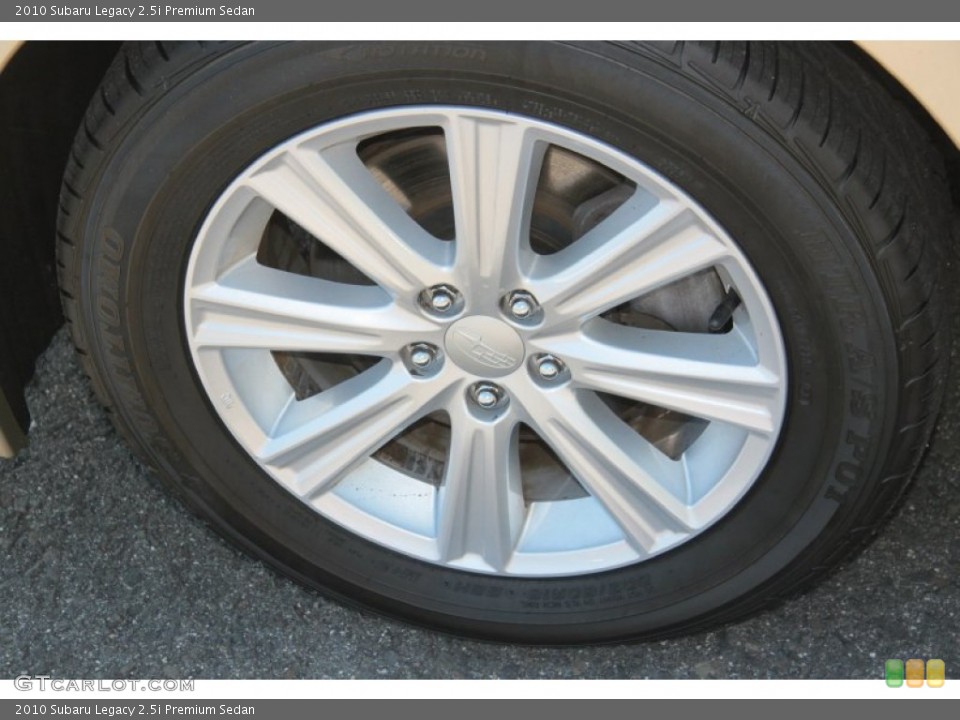 2010 Subaru Legacy 2.5i Premium Sedan Wheel and Tire Photo #71221900