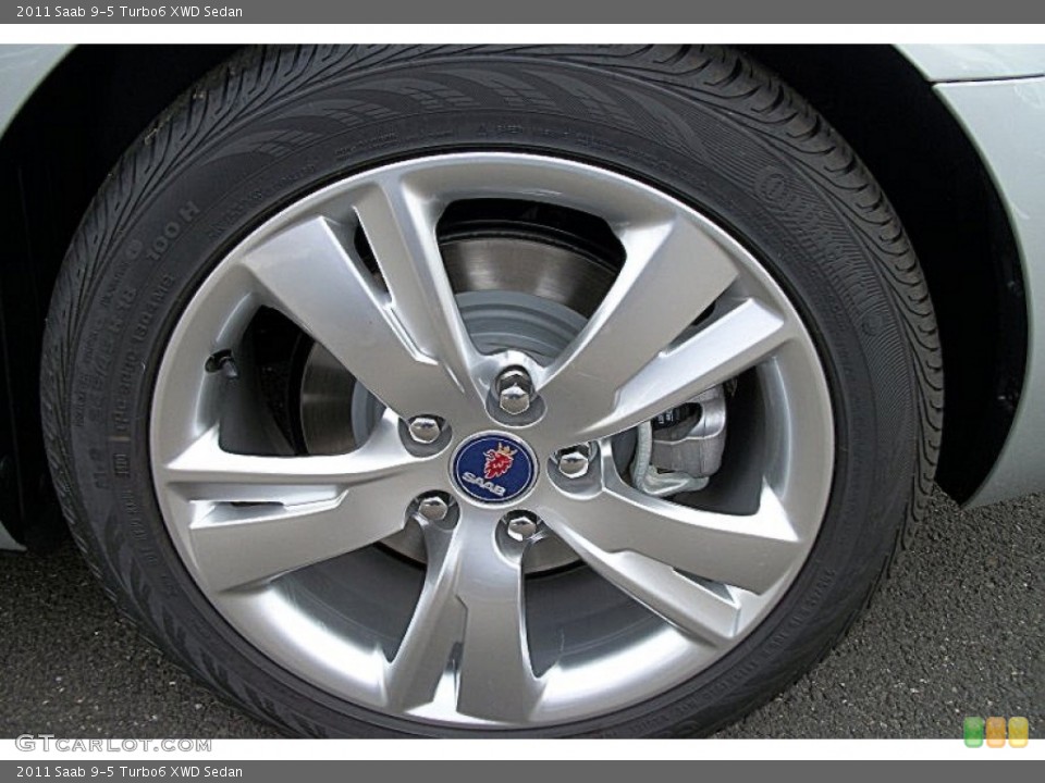 2011 Saab 9-5 Turbo6 XWD Sedan Wheel and Tire Photo #71237466
