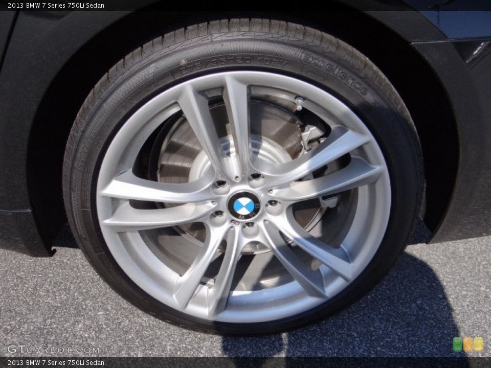 2013 BMW 7 Series 750Li Sedan Wheel and Tire Photo #71253066