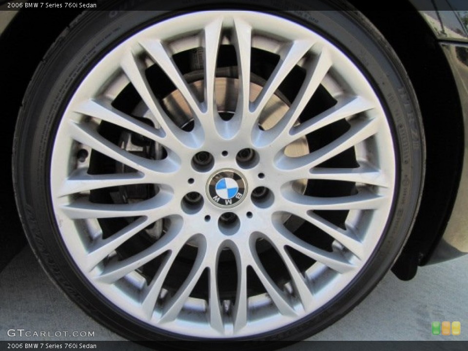 2006 BMW 7 Series 760i Sedan Wheel and Tire Photo #71264419